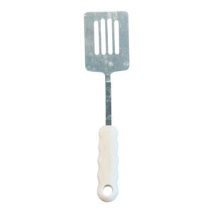Vintage Slotted Spatula Turner Kitchen Utensil Cooking Flipping Tool White‎